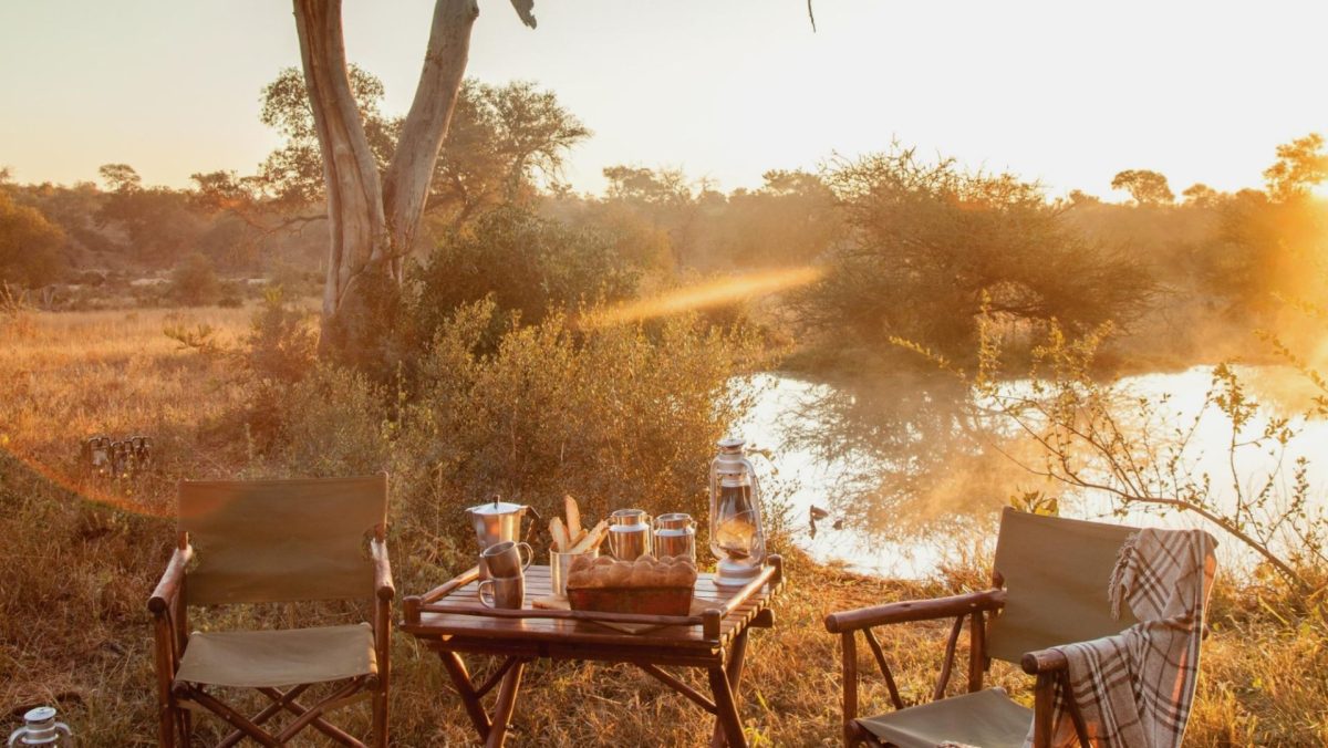 Coffee at the waterhole