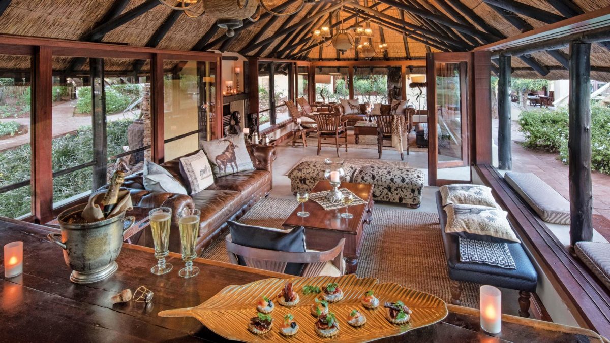 Enjoy a drink at the bar and relax